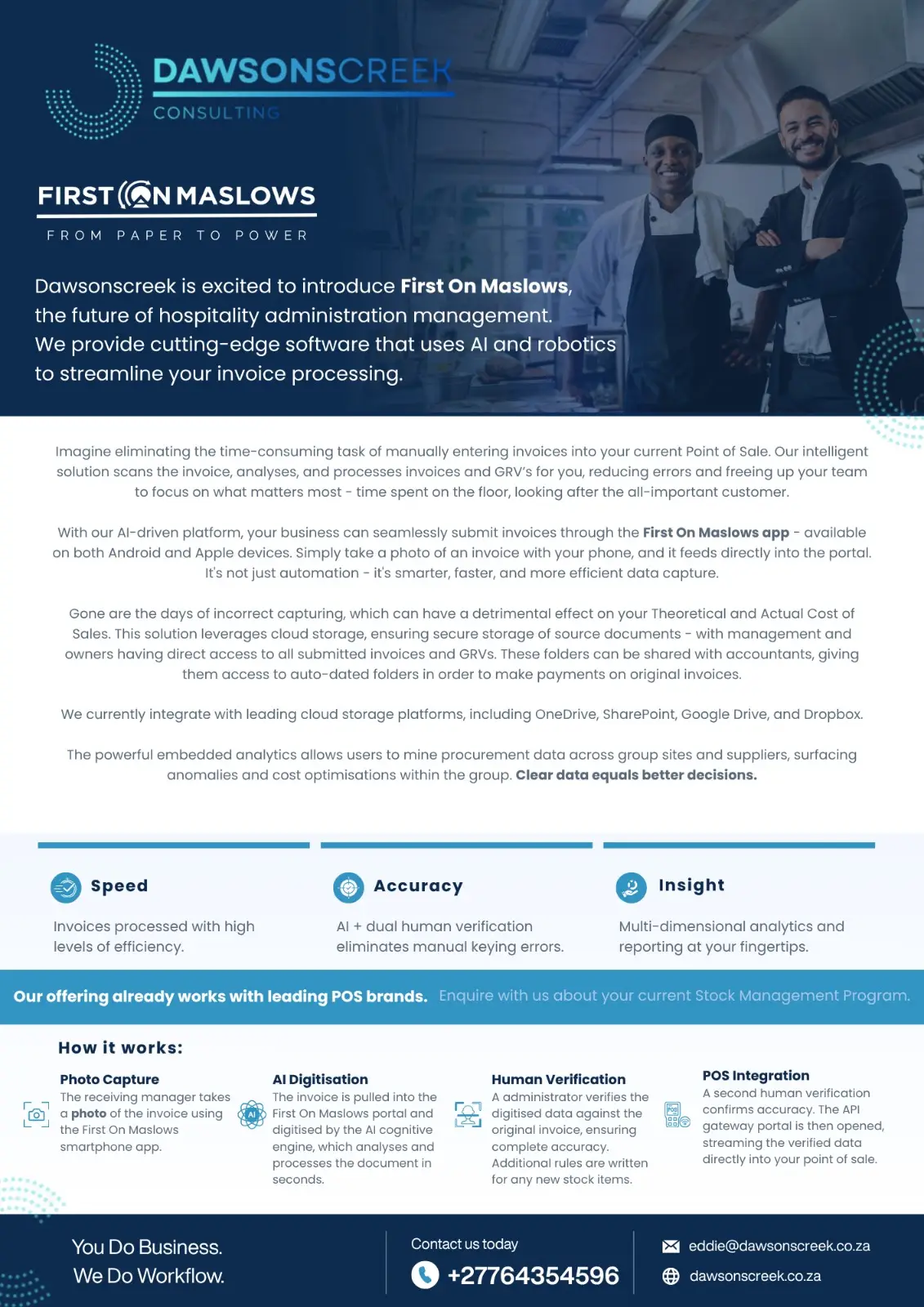Ai Software Interration Restaurant and Hospitality Invoice